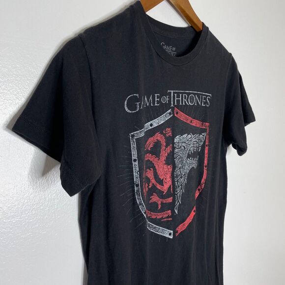 Game Of Thrones Black Short Sleeve Shirt Size Small Men’s - Picture 3 of 8